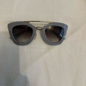 Prada light blueish gray sunglasses